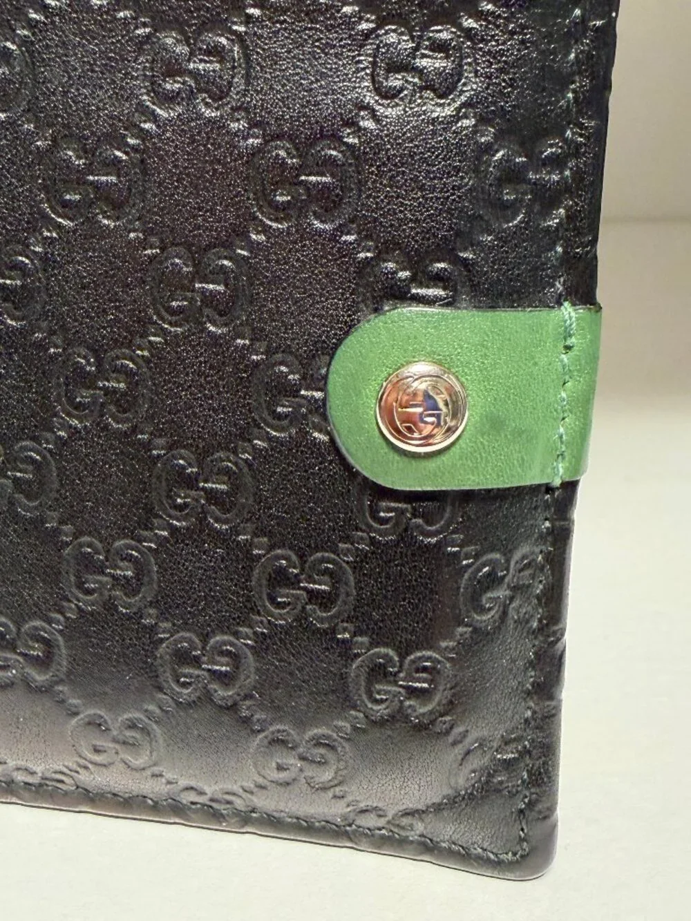 Gucci Guccissima Leather Bi Fold Wallet  Men's